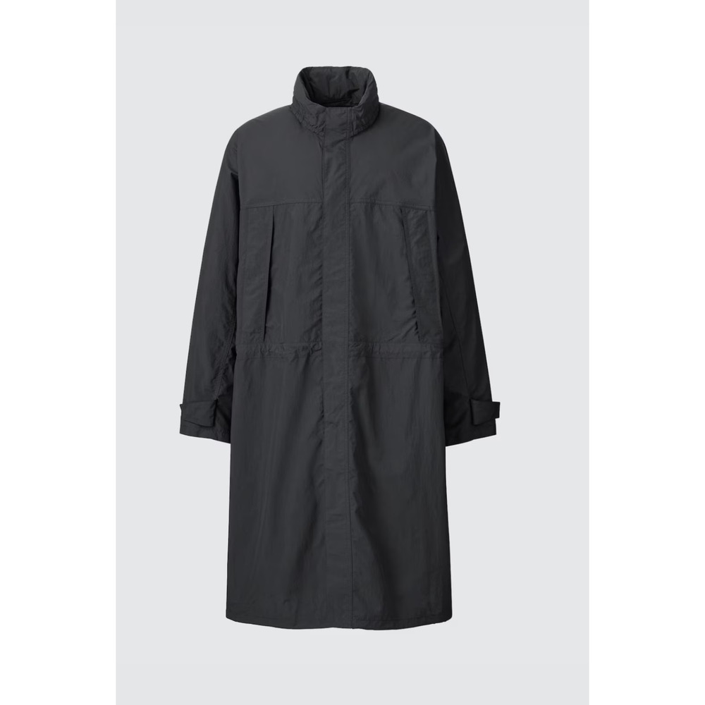 UNIQLO U lightweight Long Coat Women US XXS oversized black